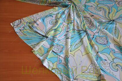 Шелк атласный с подписью "Emilio Pucci" (д-1174)