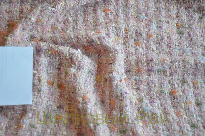 Твид розовый "Chanel" (д-1471)