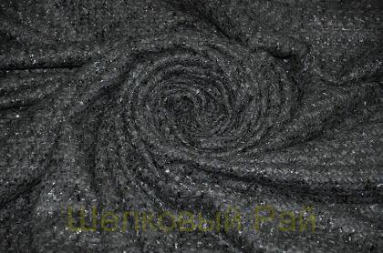 Шерсть черная "CHANEL" (д-1013)