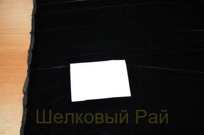 Бархат шелковый черный (д-1058)