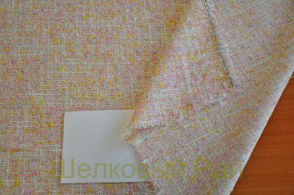 Твид розовый "Chanel" - Франция (д-1364)