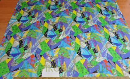 Шелк атласный подписной "Emilio Pucci" (д-1175)