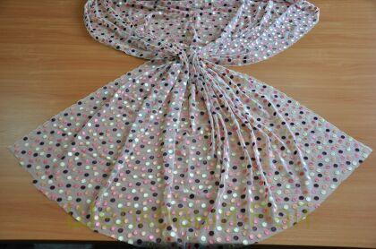 Вышивка на сетке горох "Dolce&Gabbana" (д-1206)