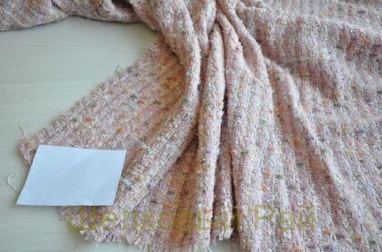 Твид розовый "Chanel" (д-1471)