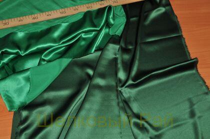 Шелк атласный цвет зеленый (е-14)