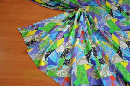 Шелк атласный подписной "Emilio Pucci" (д-1175)