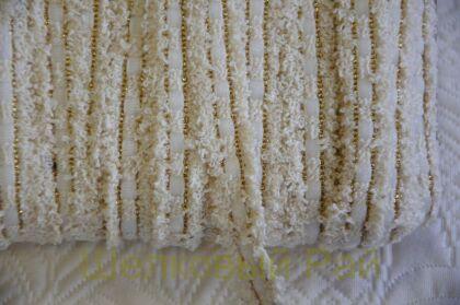 Тесьма сливочного цвета с люрексом "Chanel" 1,5 см (д-1447)