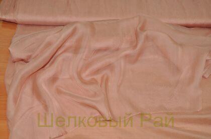 Шелковый шифон цвет персиковый (г-464)
