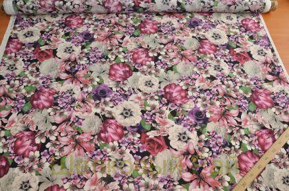 Крепдешин шелковый "Blumarine" (д-109)