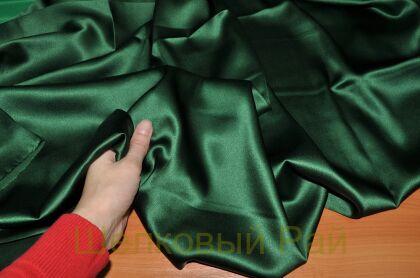 Шелк атласный цвет зеленый (е-14)