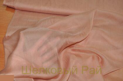 Шелковый шифон цвет персиковый (г-464)
