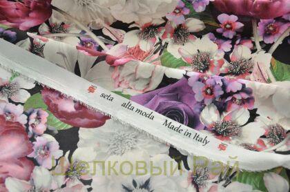 Крепдешин шелковый "Blumarine" (д-109)