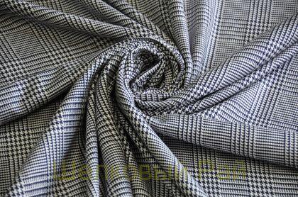 Шерсть с шелком клетка (б-59)