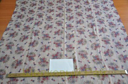 Шифон жатый с цветами (в-4)