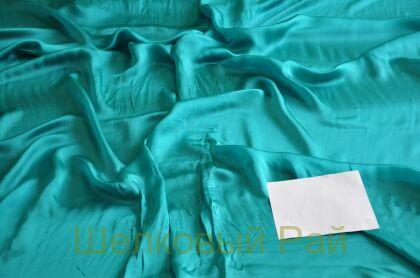 Муслин шелковый бирюзовый (г-458)