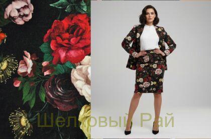 Хлопковый бархат стрейч "Dolce&Gabbana" (д-1312)