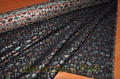 Ткань жаккард с грибами "Malhia Kent" (т104179)