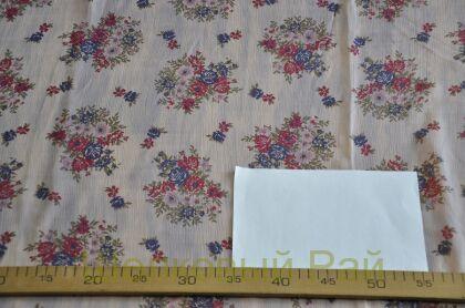Шифон жатый с цветами (в-4)