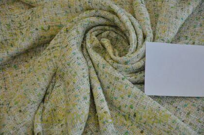 Твид зеленый "Chanel" - Франция (д-1362)