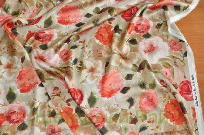 Шелк атласный "Blumarine" (д-75)