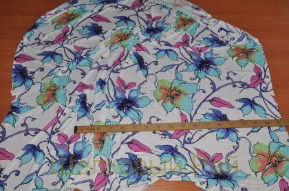 Трикотаж хлопковый цветы (з-11)