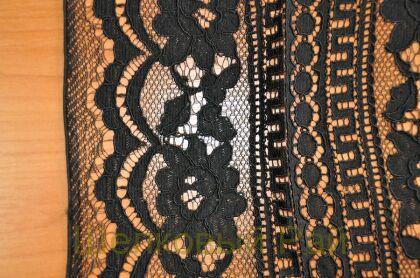 Кружево кордовое черное (д-984)
