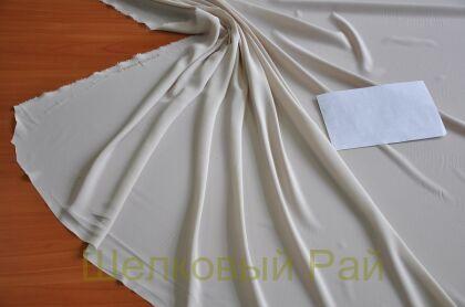 Крепдешин шелковый светло-бежевый (д-1265)