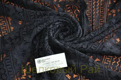 Кружево кордовое черное (д-984)