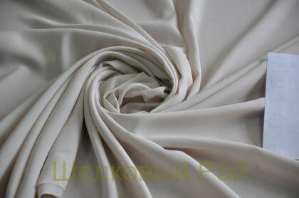 Крепдешин шелковый светло-бежевый (д-1265)