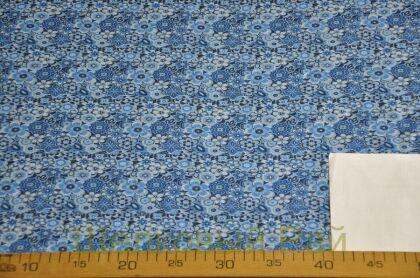 Шелк с хлопком мелкие цветы (д-1255)