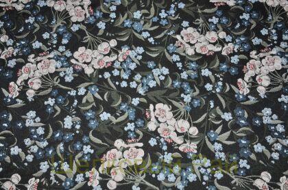 Ткань жаккард мелкие цветы "Giambattista Valli" (д-686)