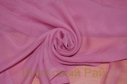 Шелковый шифон (цвет брусничный) (г-457)