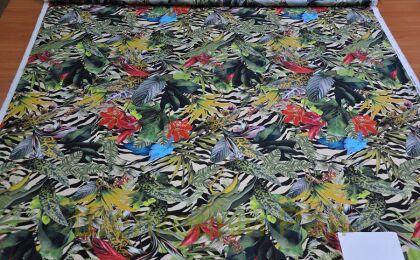 Шелк креп стрейч тропики (д-1177)