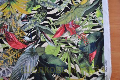 Шелк креп стрейч тропики (д-1177)