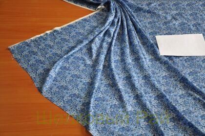 Шелк с хлопком мелкие цветы (д-1255)