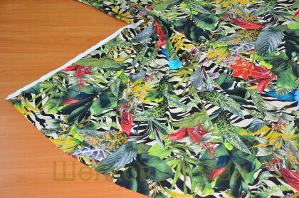 Шелк креп стрейч тропики (д-1177)