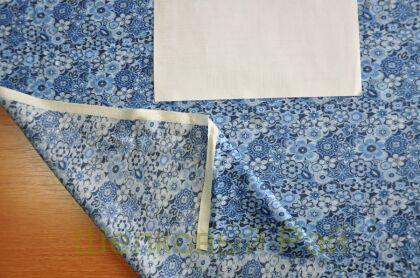 Шелк с хлопком мелкие цветы (д-1255)