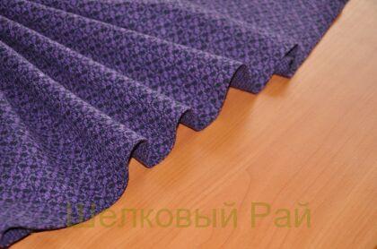 Джерси шерстяное "Versace" Основной цвет фиолетовый (г-356)