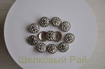 Пуговицы Chanel 23 мм серого цвета (д-1421)