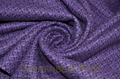 Джерси шерстяное "Versace" Основной цвет фиолетовый (г-356)