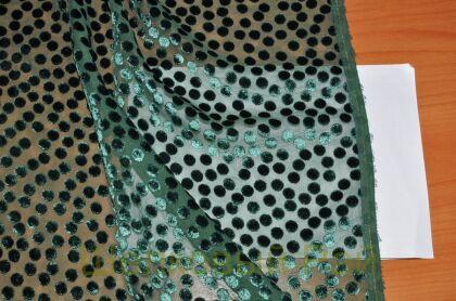 Бархат деворе в горошек (д-832)