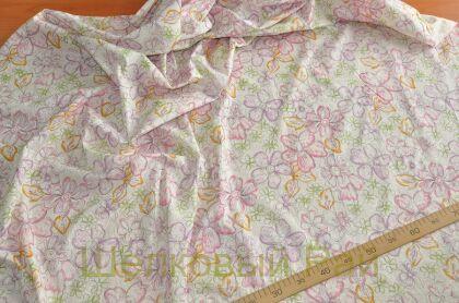 Хлопок с напылением "Alberta Ferretti" (д-204)