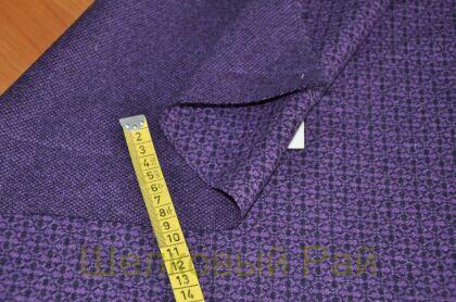 Джерси шерстяное "Versace" Основной цвет фиолетовый (г-356)