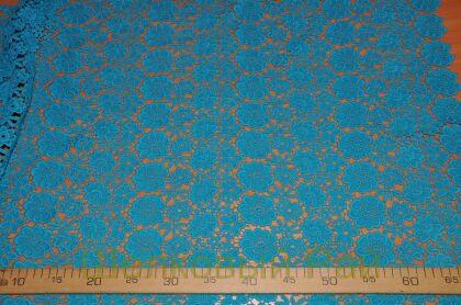 Кружево макраме бирюзовое (в-228)