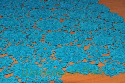 Кружево макраме бирюзовое (в-228)