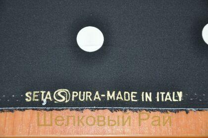 Крепдешин шелк стрейч горох (д-1057)