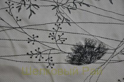 Шелк с вышивкой "Armani" (д-1211)