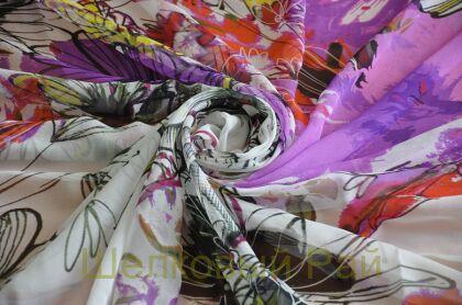 Шифон купон шелковый "Giorgio Armani" (б-21)