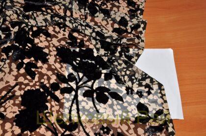 Бархат деворе на шелке "Armani" (д-830)