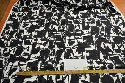 Хлопок-стрейч черно-белый (в-69)